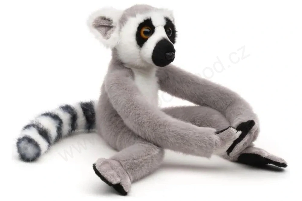 Plyšový Lemur 21 cm, suchý zip, Eco-friendly