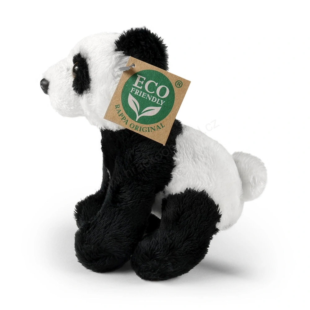 Plyšová panda sedící, 13 cm, ECO-FRIENDLY