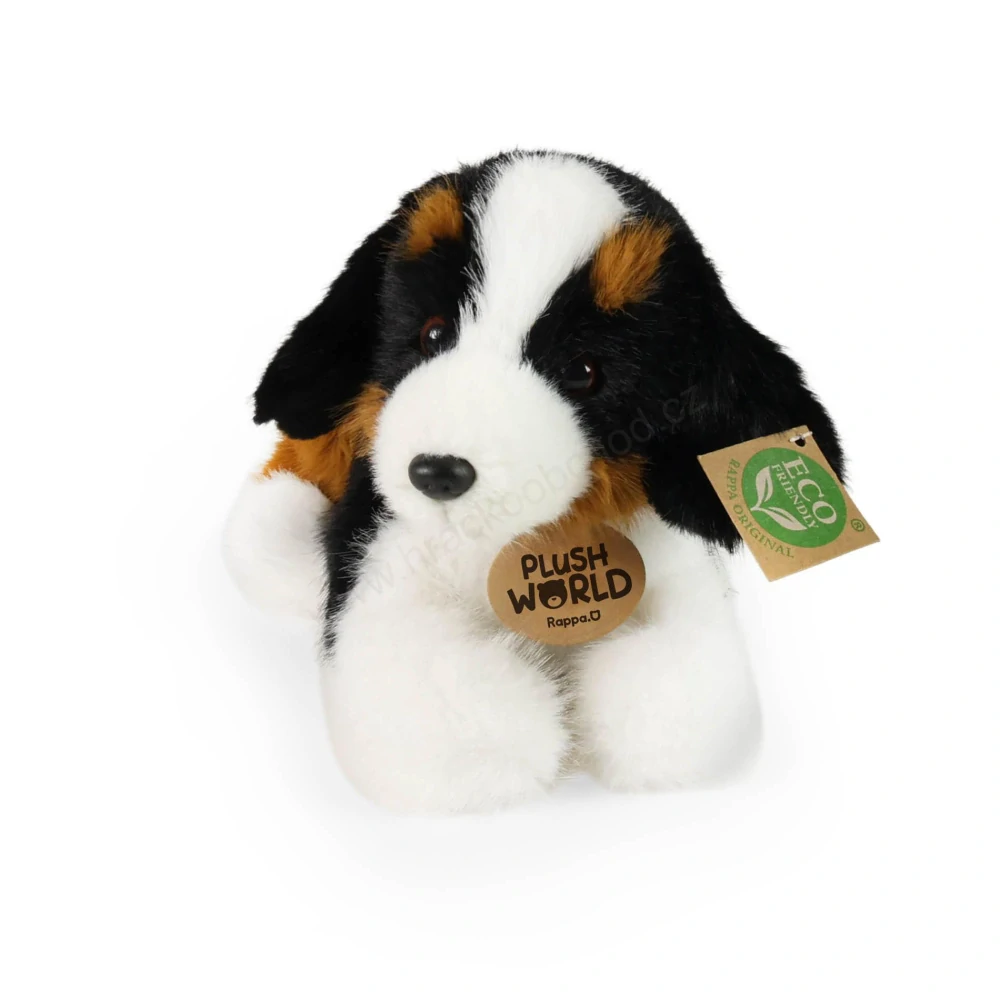 Plyšový pes bernský salašnický 22 cm, ležící ECO-FRIENDLY PLUSH WORLD