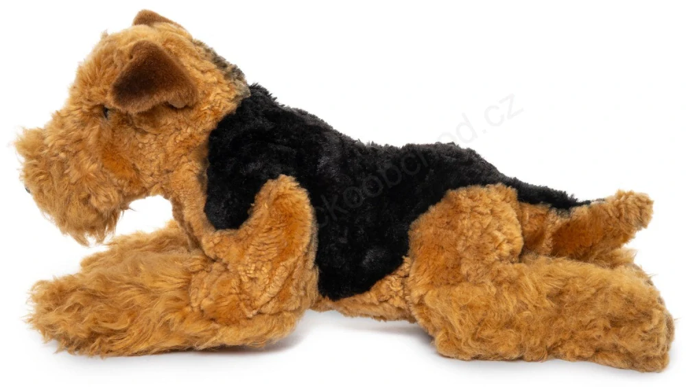 Plyšový pes ERDELTERIER ležící 40 cm
