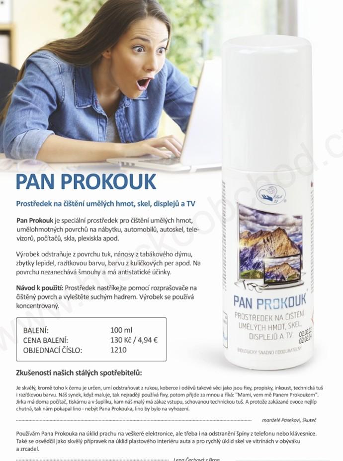 PAN PROKOUK – ekologický prostředek na čištění skel, počítačů, TV