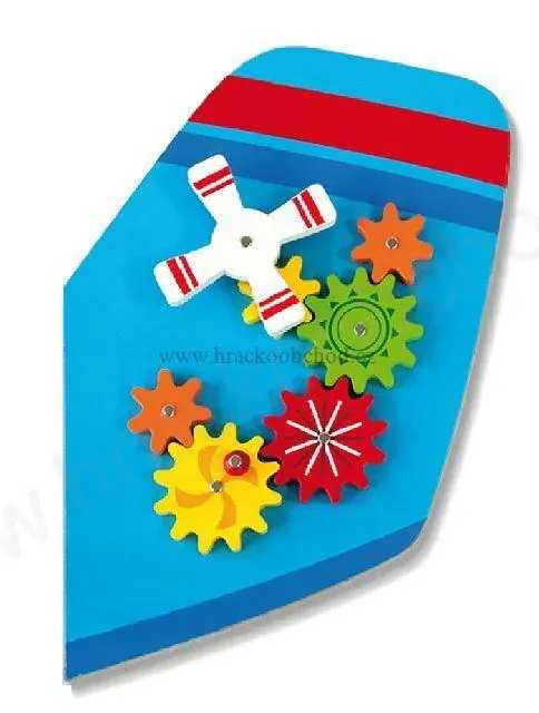 Velká dřevěná nástěnná hra - letadlo 180 cm, věk 18 m+