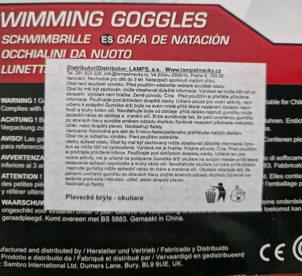 SAMBRO Plavecké brýle STAR WARS bez obrázků