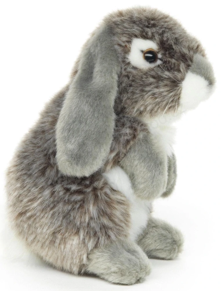 Plyšový KRÁLÍK - ZAJÍC sedící, 18 cm - 4 druhy