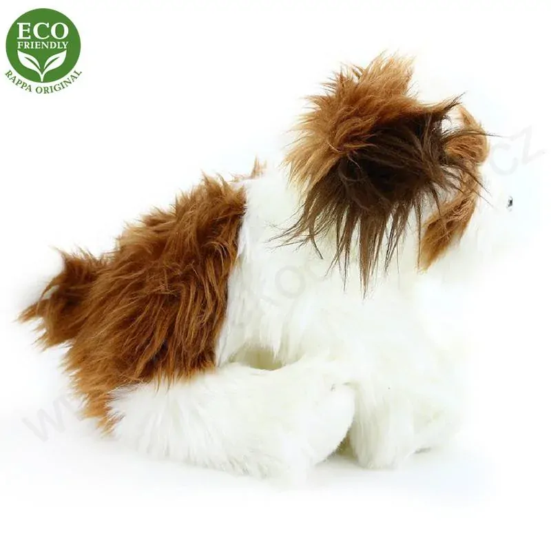 Plyšový pes SHIH-TZU sedící, 28 cm