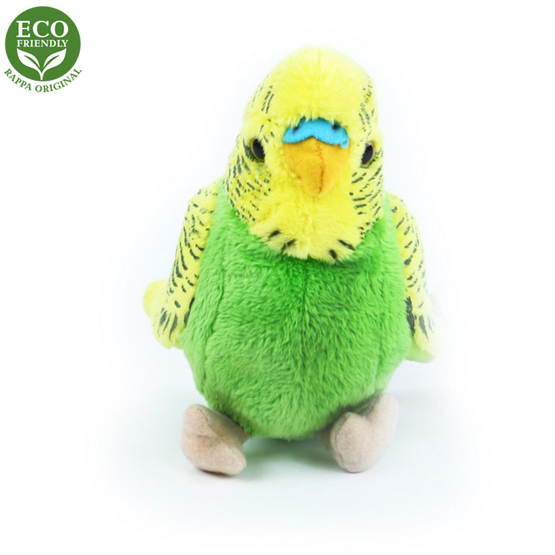 Plyšová andulka Vlnkovaná 2 druhy 12 cm ECO-FRIENDLY