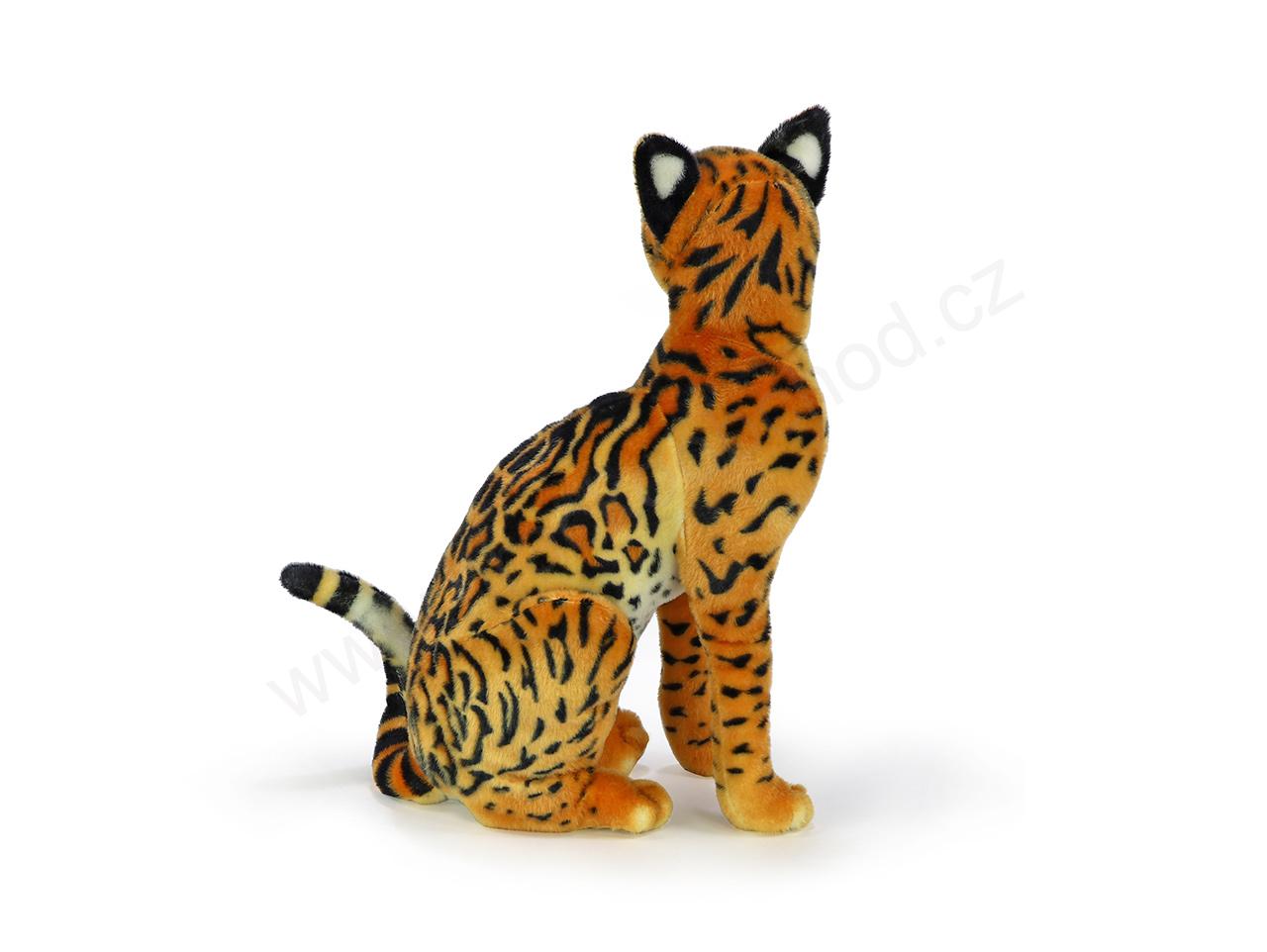 Plyšový OCELOT sedící 46 cm