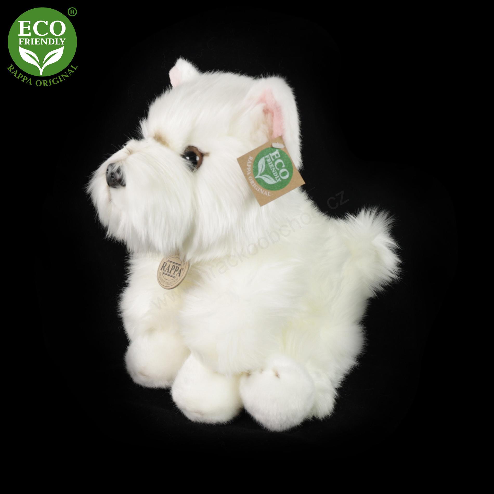 Plyšový pes westík sedící 30 cm ECO-FRIENDLY