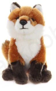 Plyšová LIŠKA sedící 