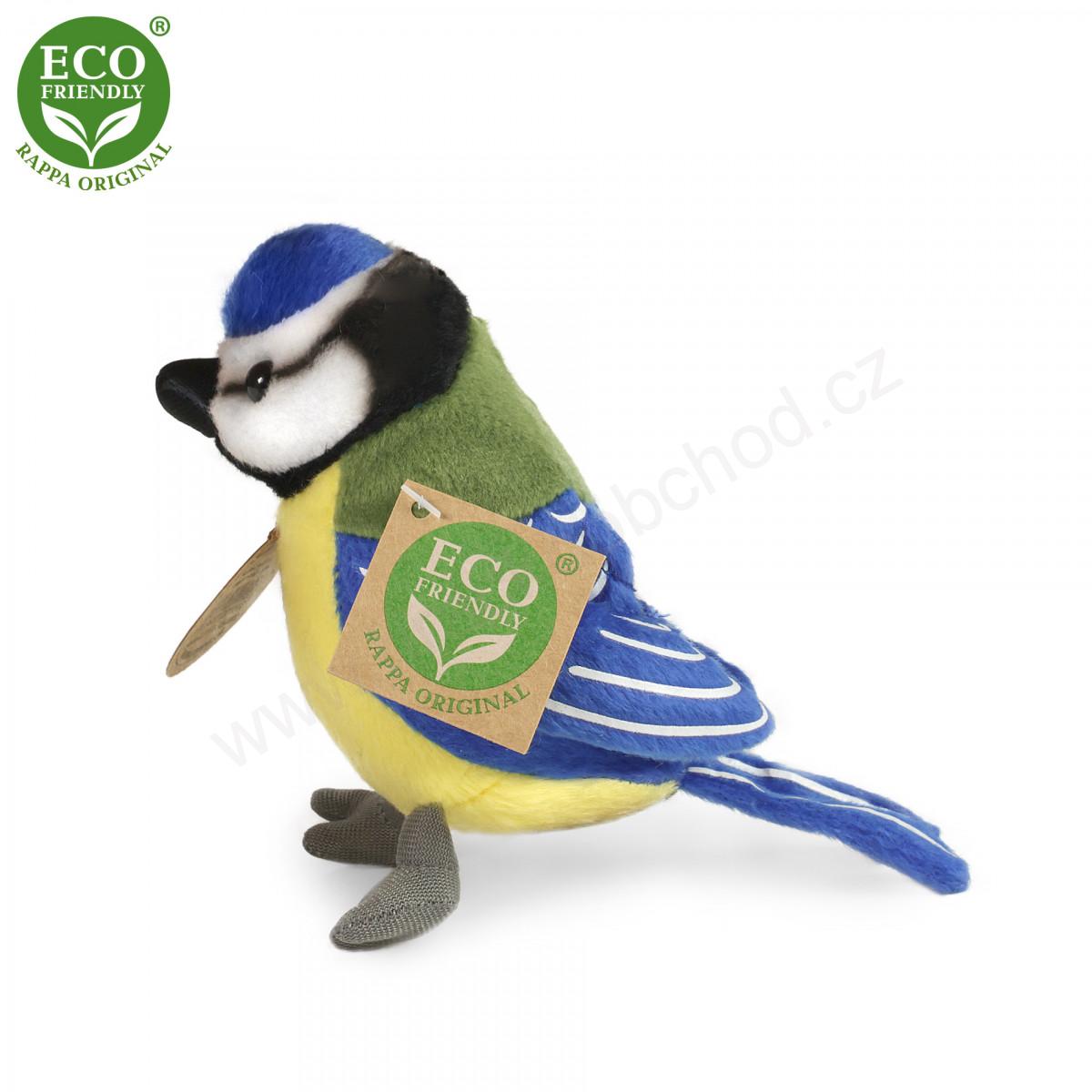 Plyšový pták sýkora 11 cm ECO-FRIENDLY