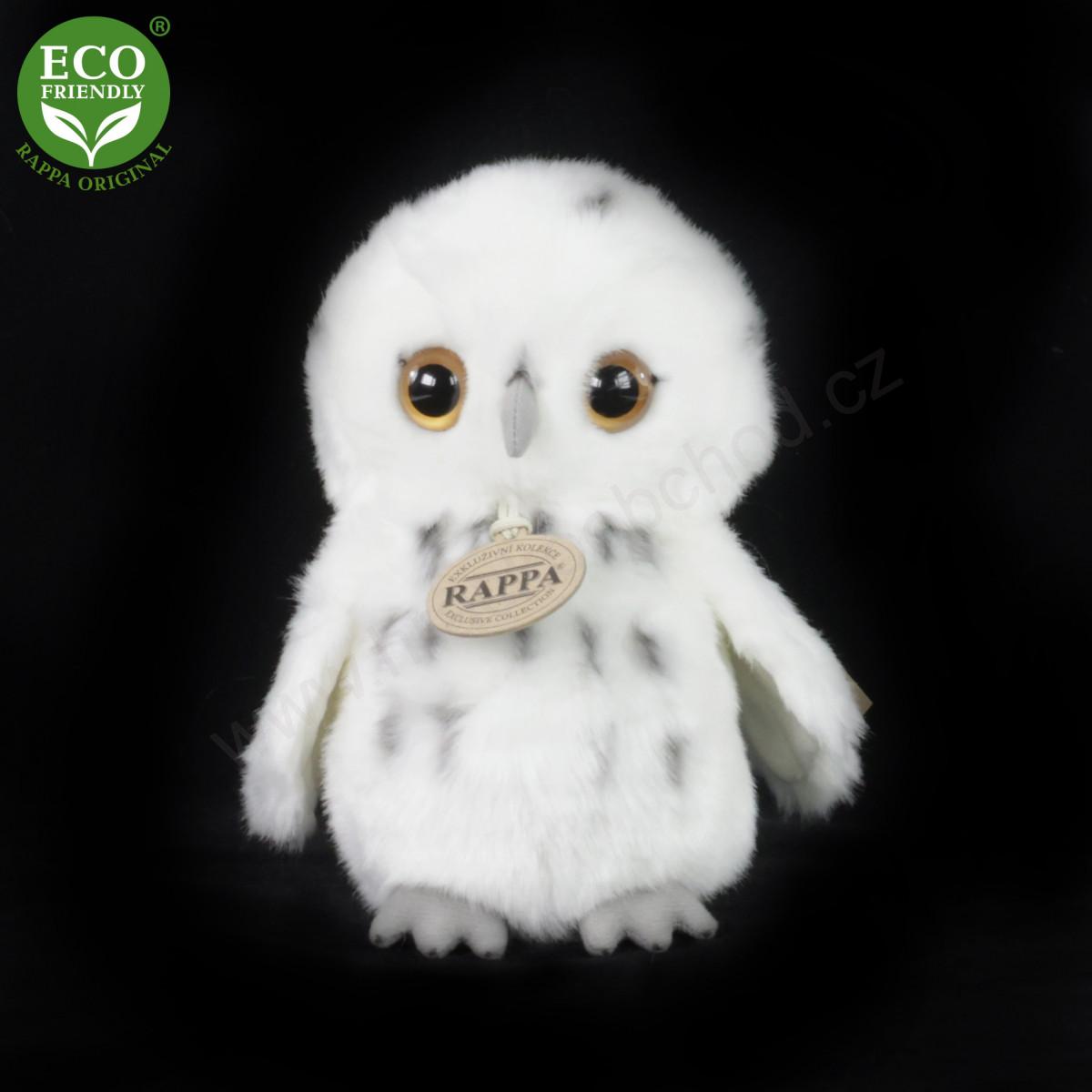 Plyšová sova sněžná 18 cm ECO-FRIENDLY