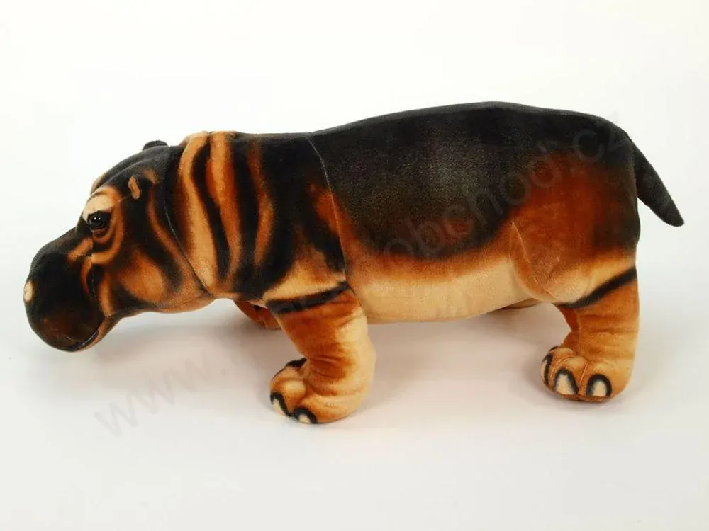 Plyšový hroch stojící 77 cm