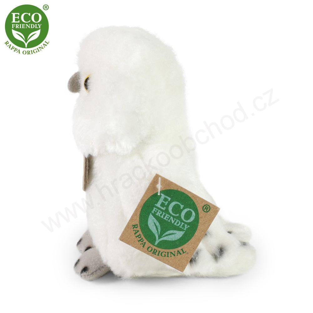 Plyšová sova sněžná 13 cm ECO-FRIENDLY