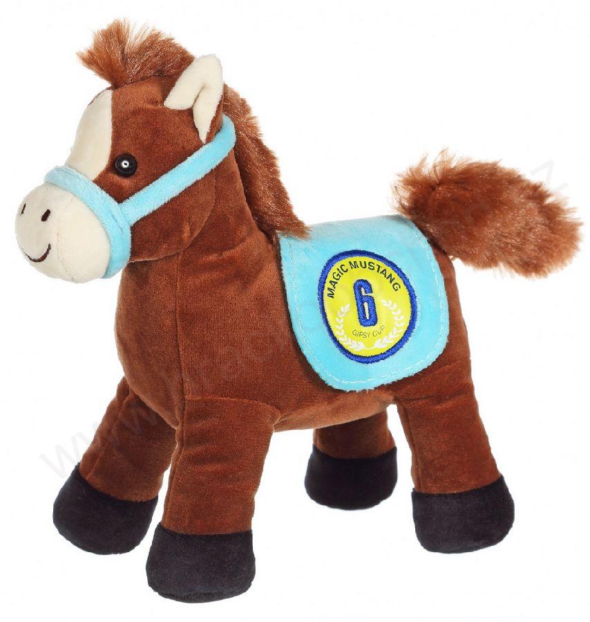 Plyšový koník zvukový 22 cm