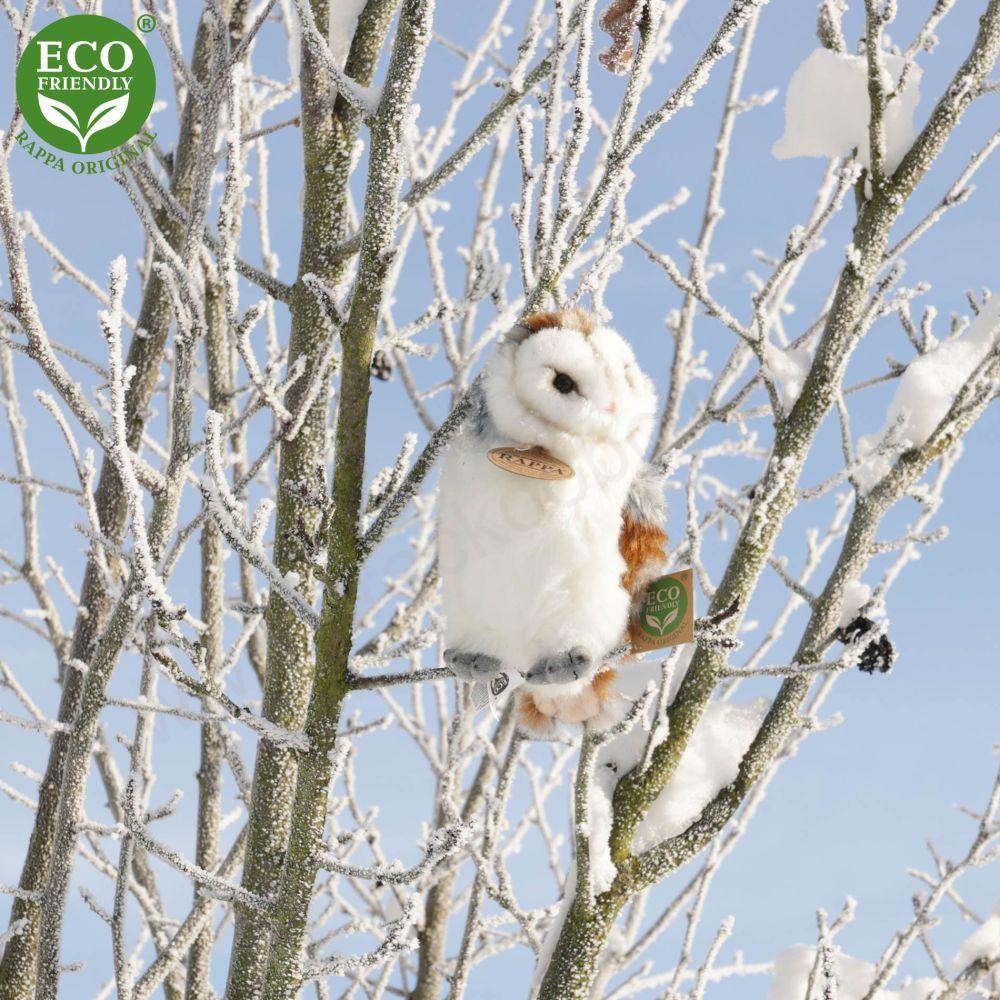 Plyšová sova pálená 17 cm ECO-FRIENDLY