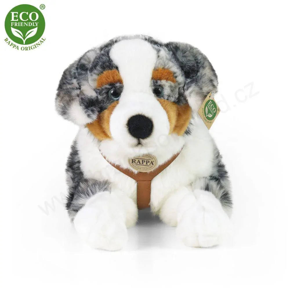 Plyšový pes australský ovčák ležící 61 cm ECO-FRIENDLY