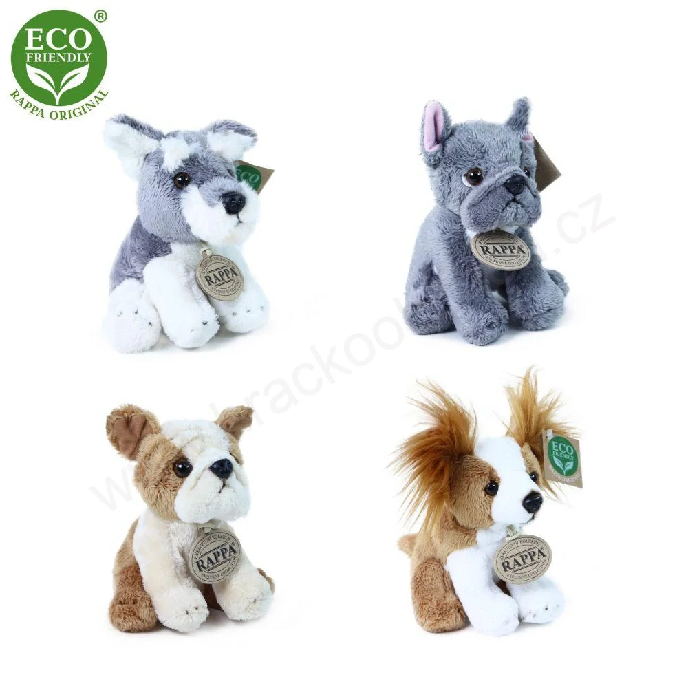 Plyšový pes čivava, sedící 14 cm ECO-FRIENDLY