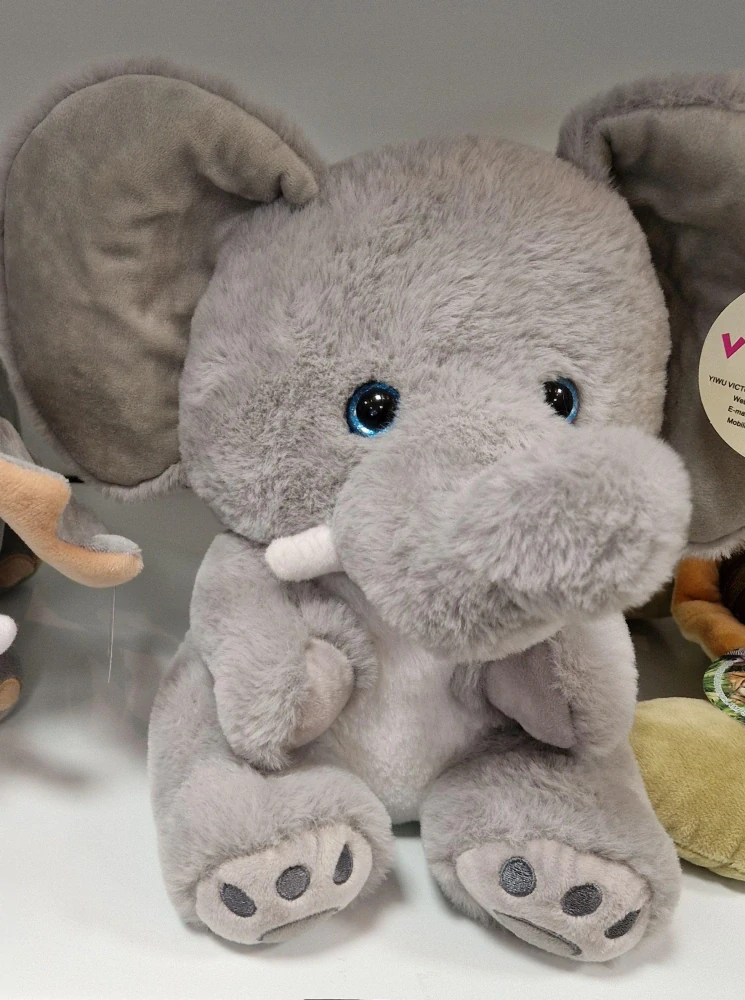 Plyšový slon sedící 25 cm