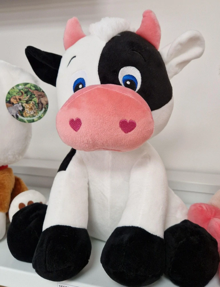 Plyšová veselá kravička / kráva 30 cm