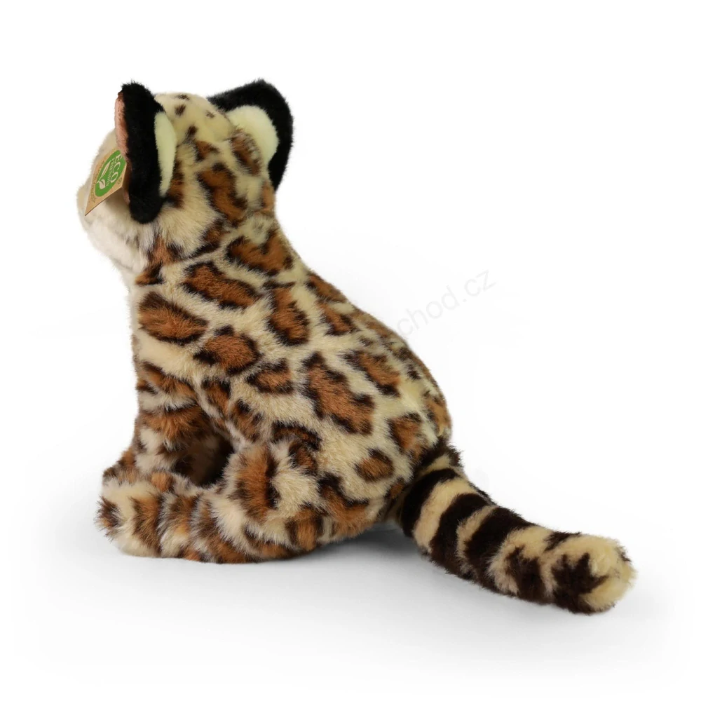 Plyšový ocelot sedící 28 cm ECO-FRIENDLY