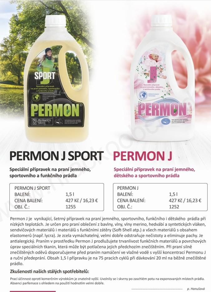 Missiva Permon J Sport 1,5 l na praní sportovního a funkčního prádla