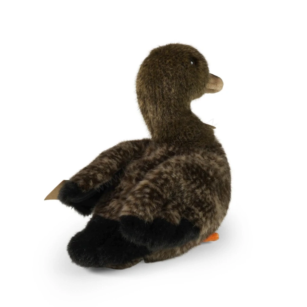 Plyšová kachna 23 cm, hnědá, ECO-FRIENDLY