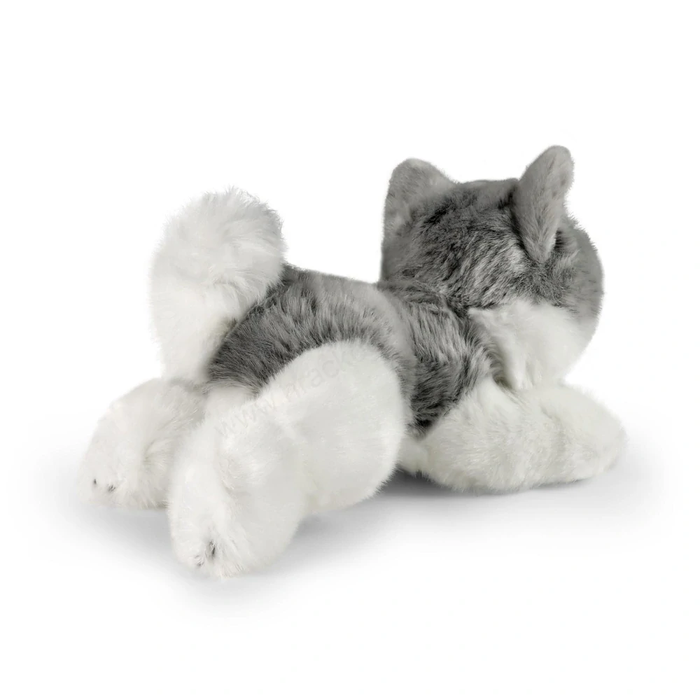 Plyšový pes husky ležící 20 cm ECO-FRIENDLY