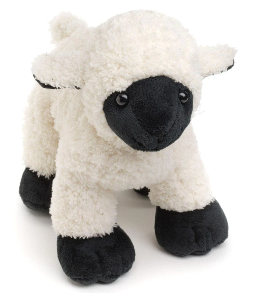 Plyšová ovce / ovečka černobílá stojící 20 cm
