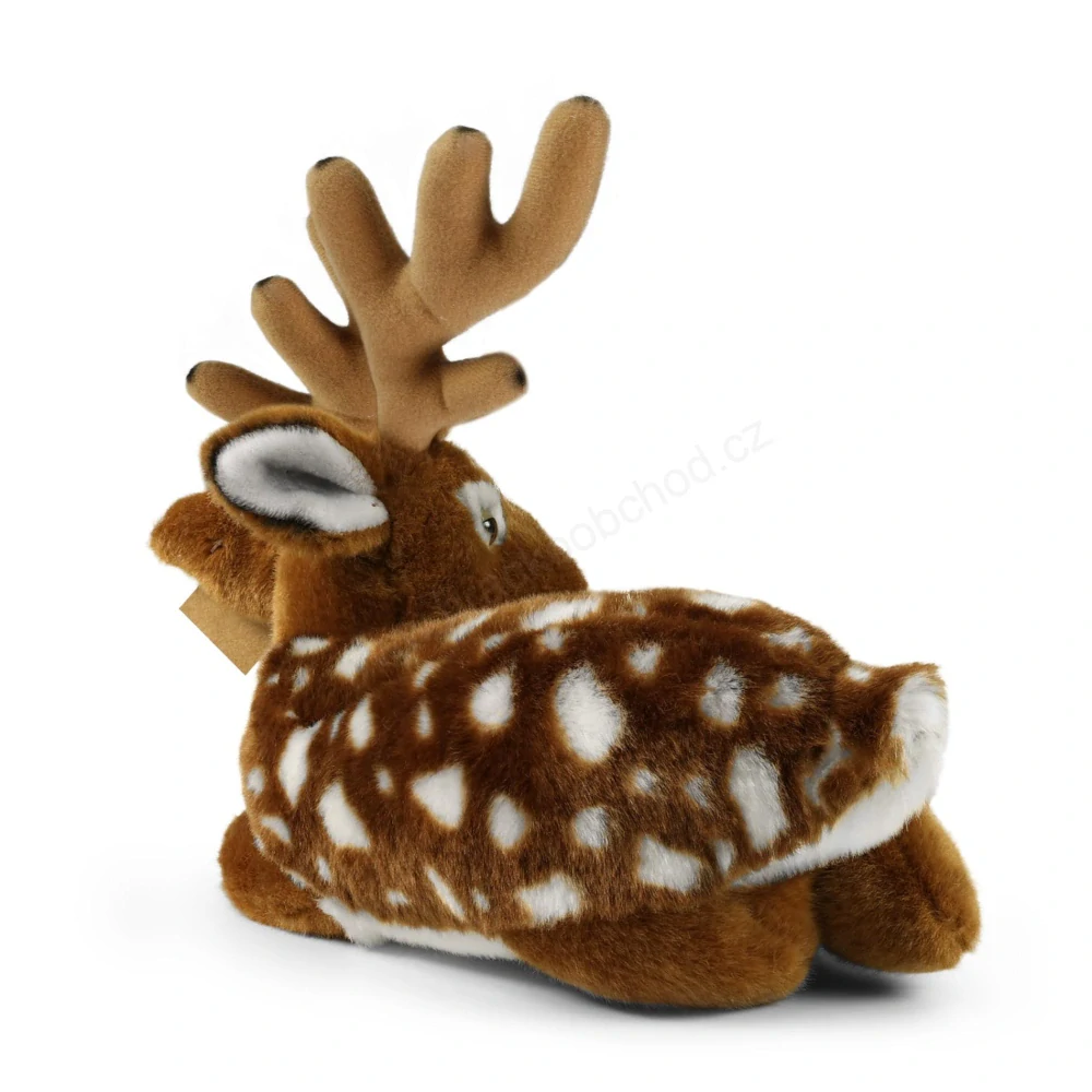 Plyšový jelen / koloušek / daněk ležící 21 cm ECO-FRIENDLY