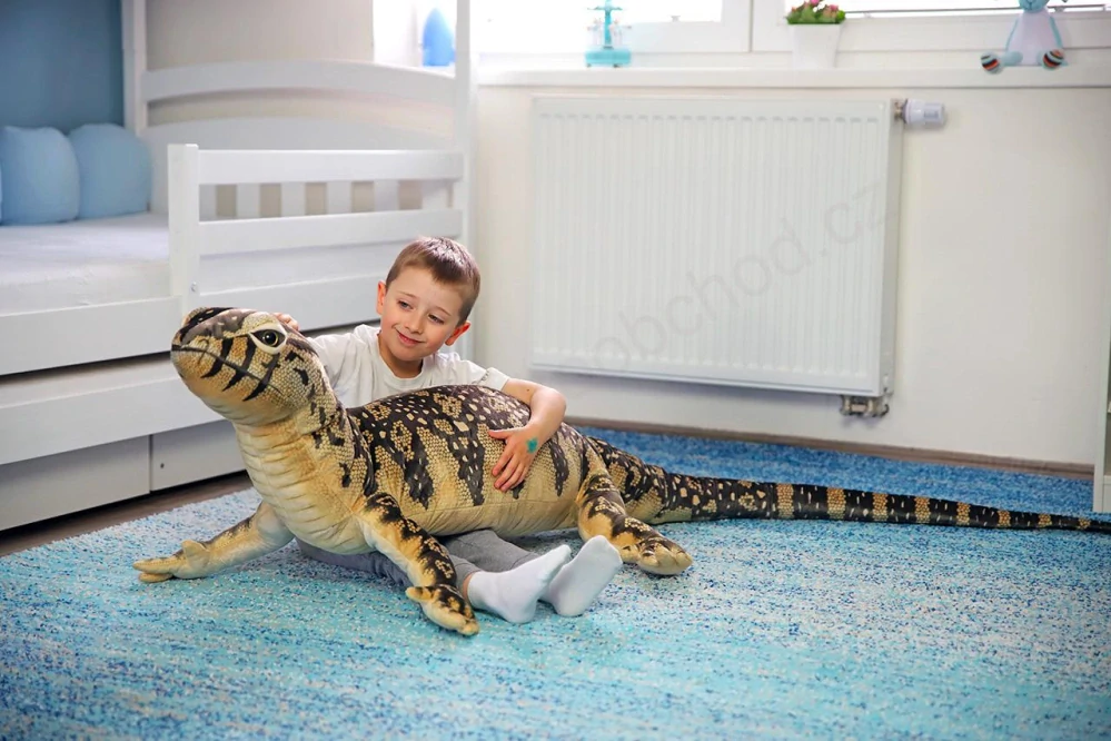 Plyšový varan hnědý, 204 cm