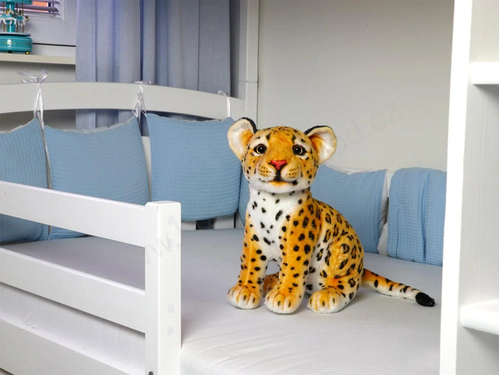 Plyšový leopard sedící 34 cm extra jemný