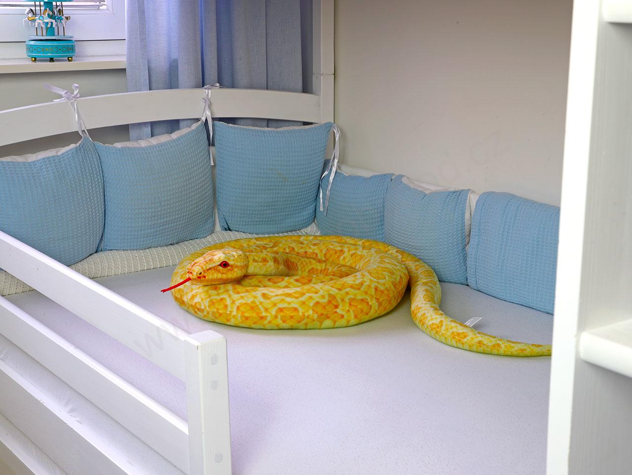 Plyšový had krajta zlatá 300 cm !