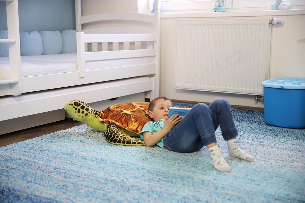 Plyšová želva hnědá 90 cm