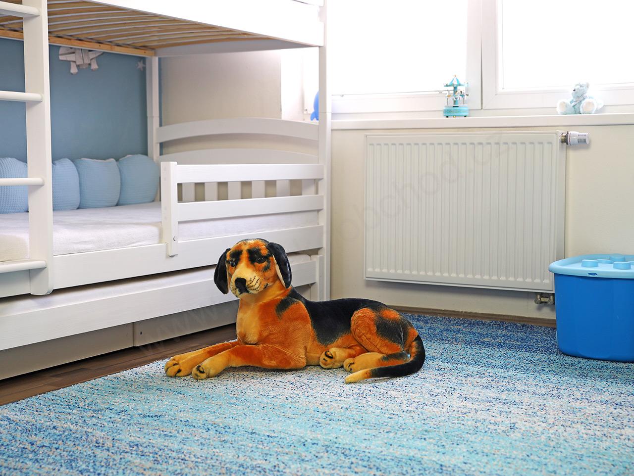 Plyšový pes Hamilton ležící, 83 cm