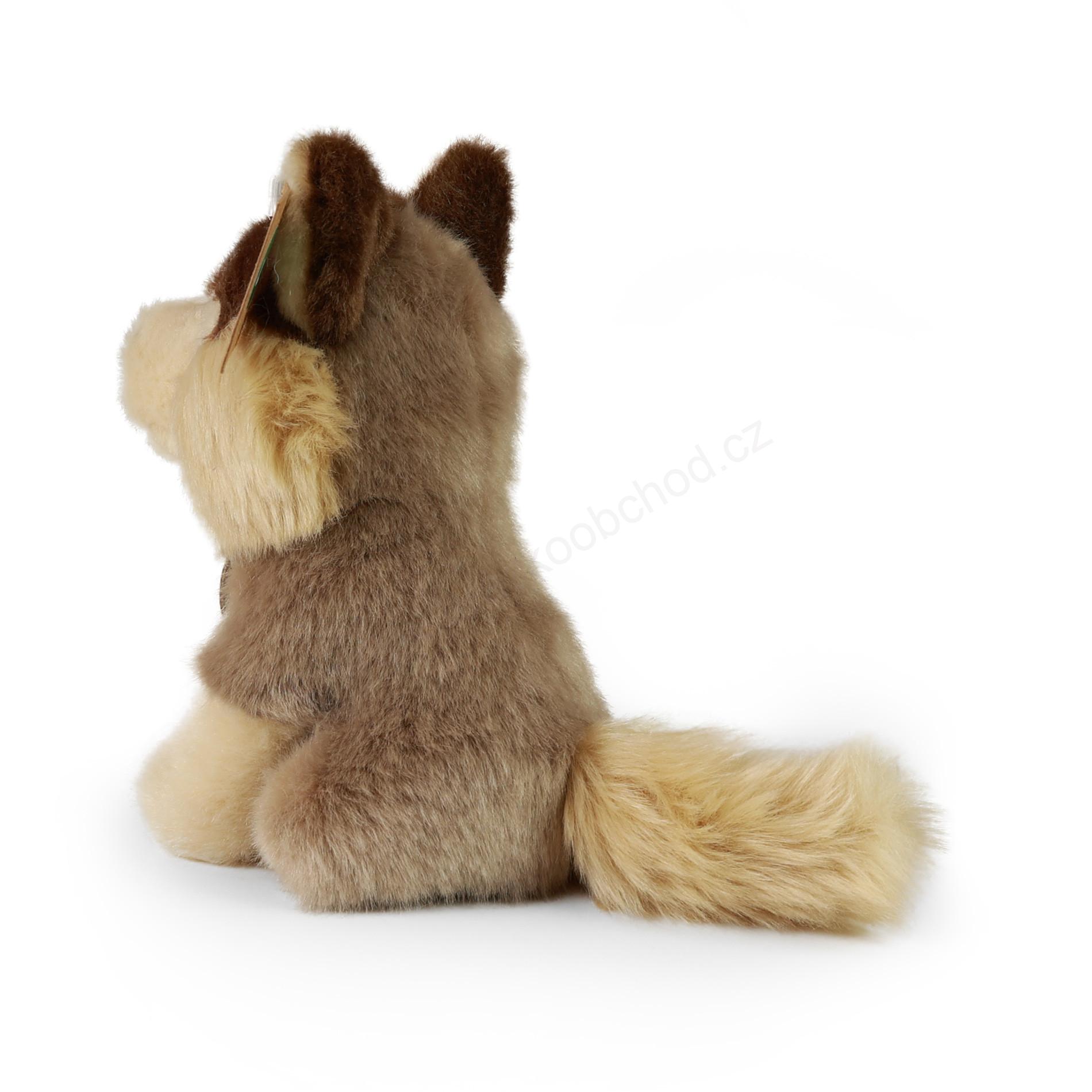 Plyšový Vlk / vlčák, sedící, 16 cm