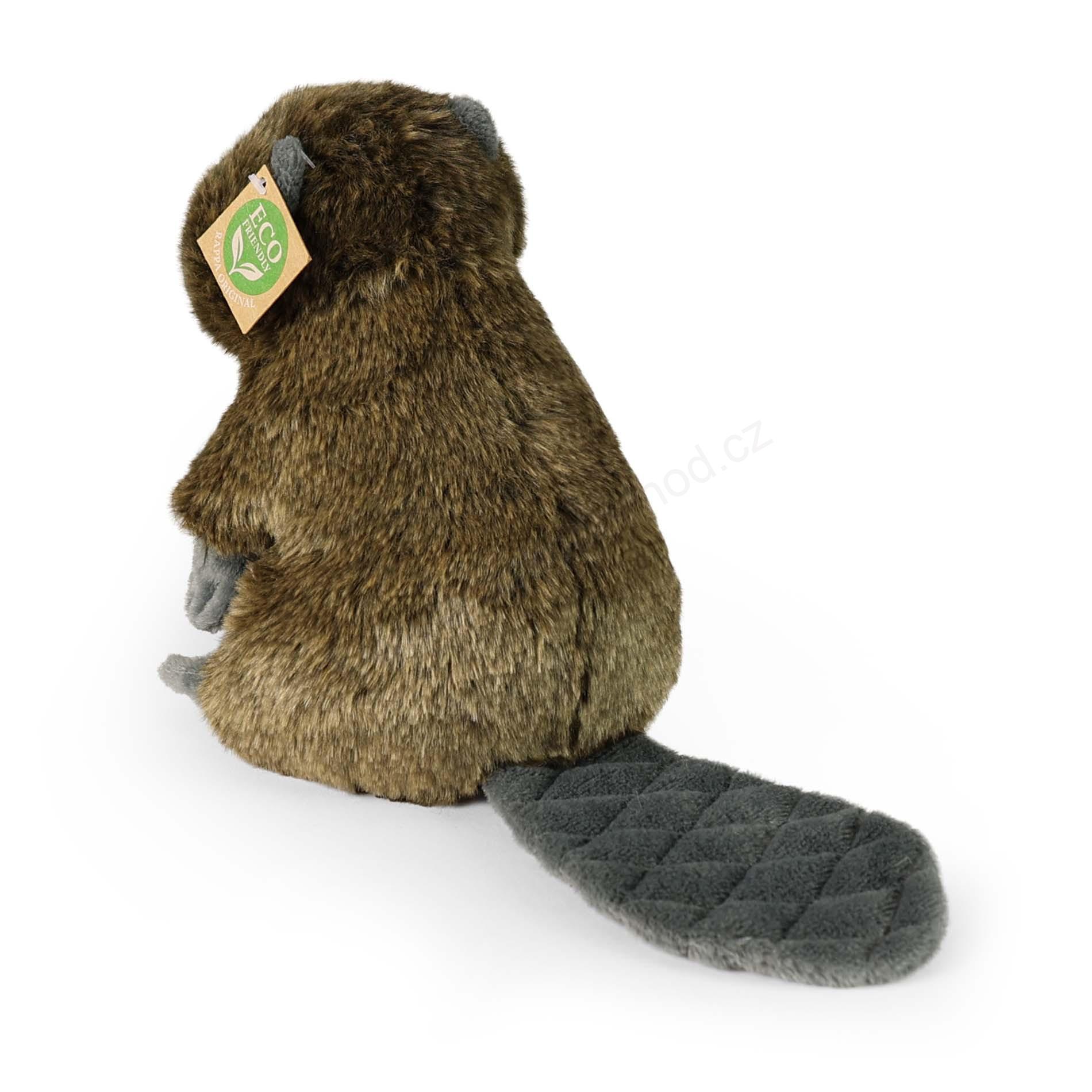 Plyšový bobr sedící 22 cm ECO-FRIENDLY