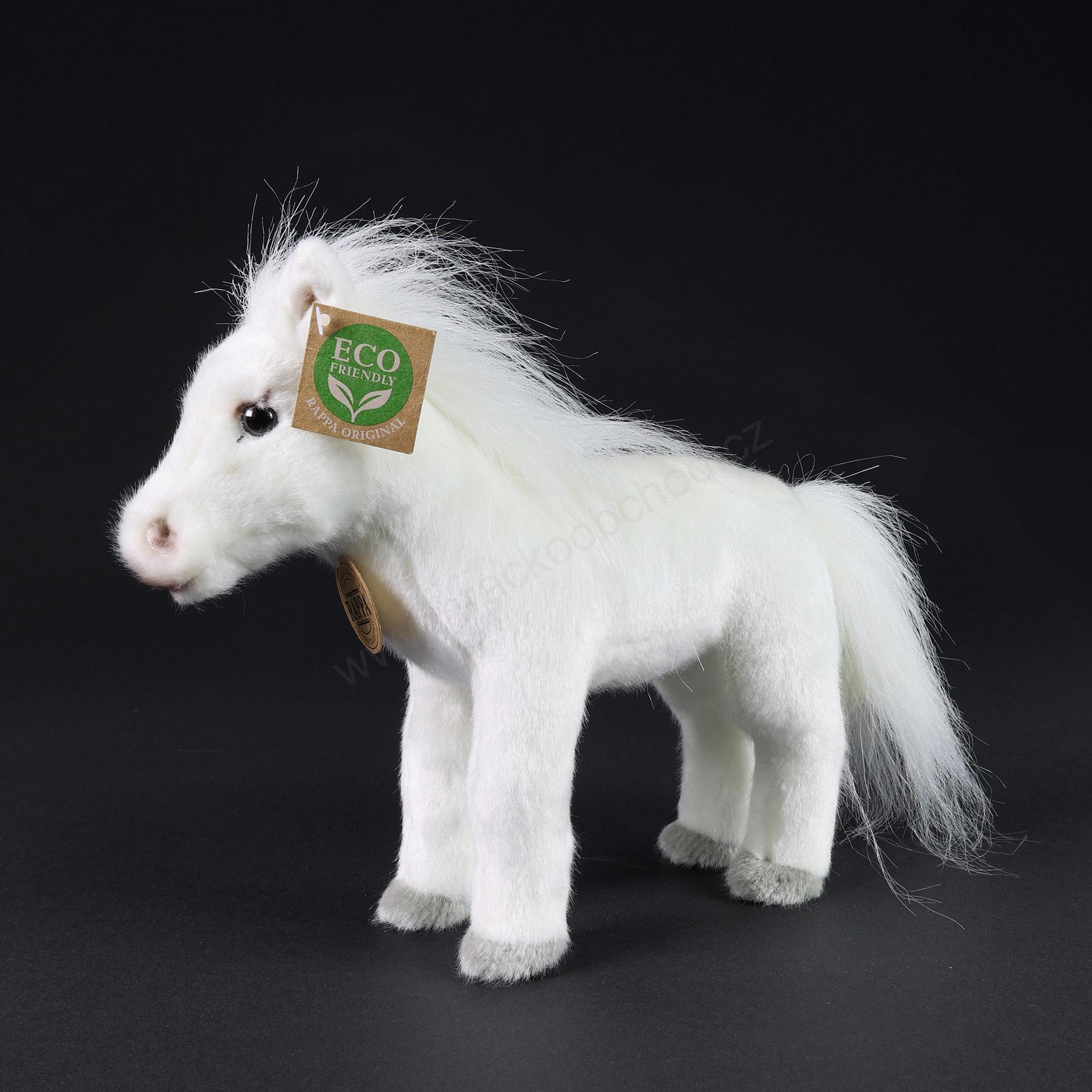 Plyšový kůň bílý 24 cm ECO-FRIENDLY
