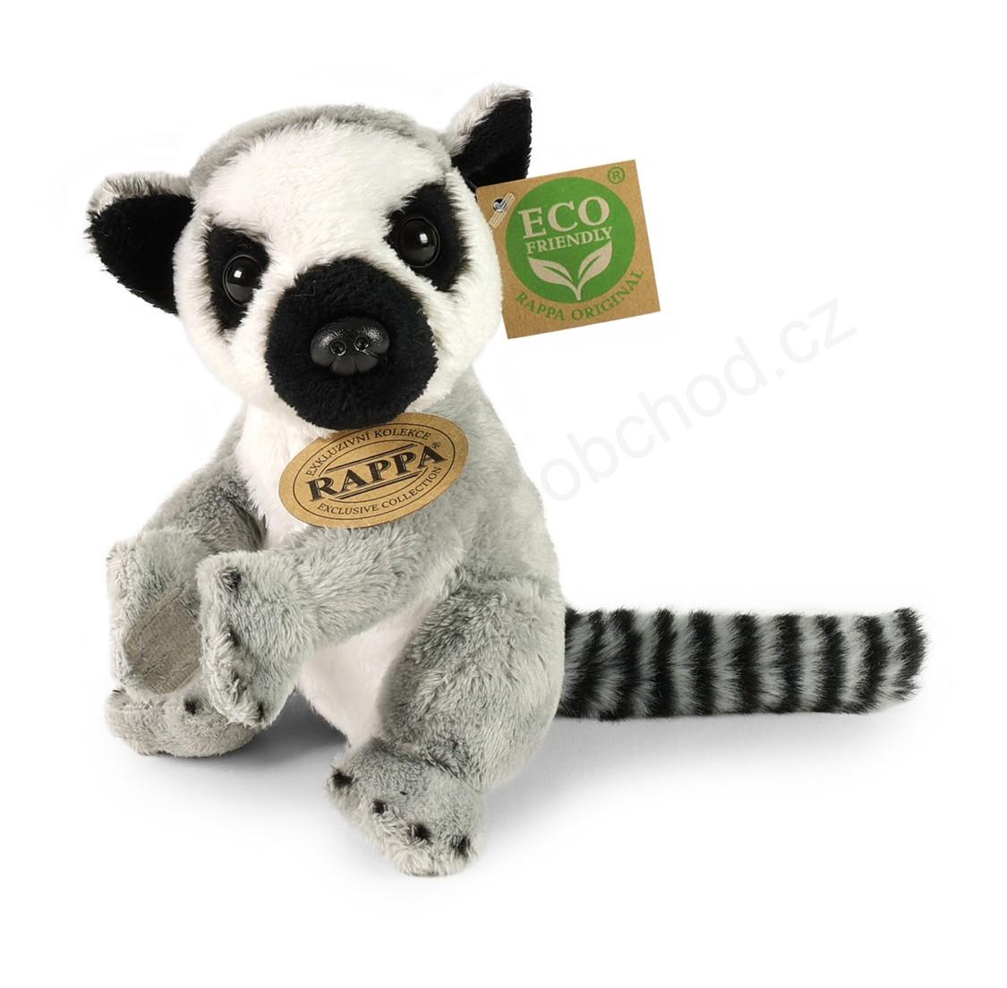 Plyšový lemur sedící 15 cm ECO-FRIENDLY