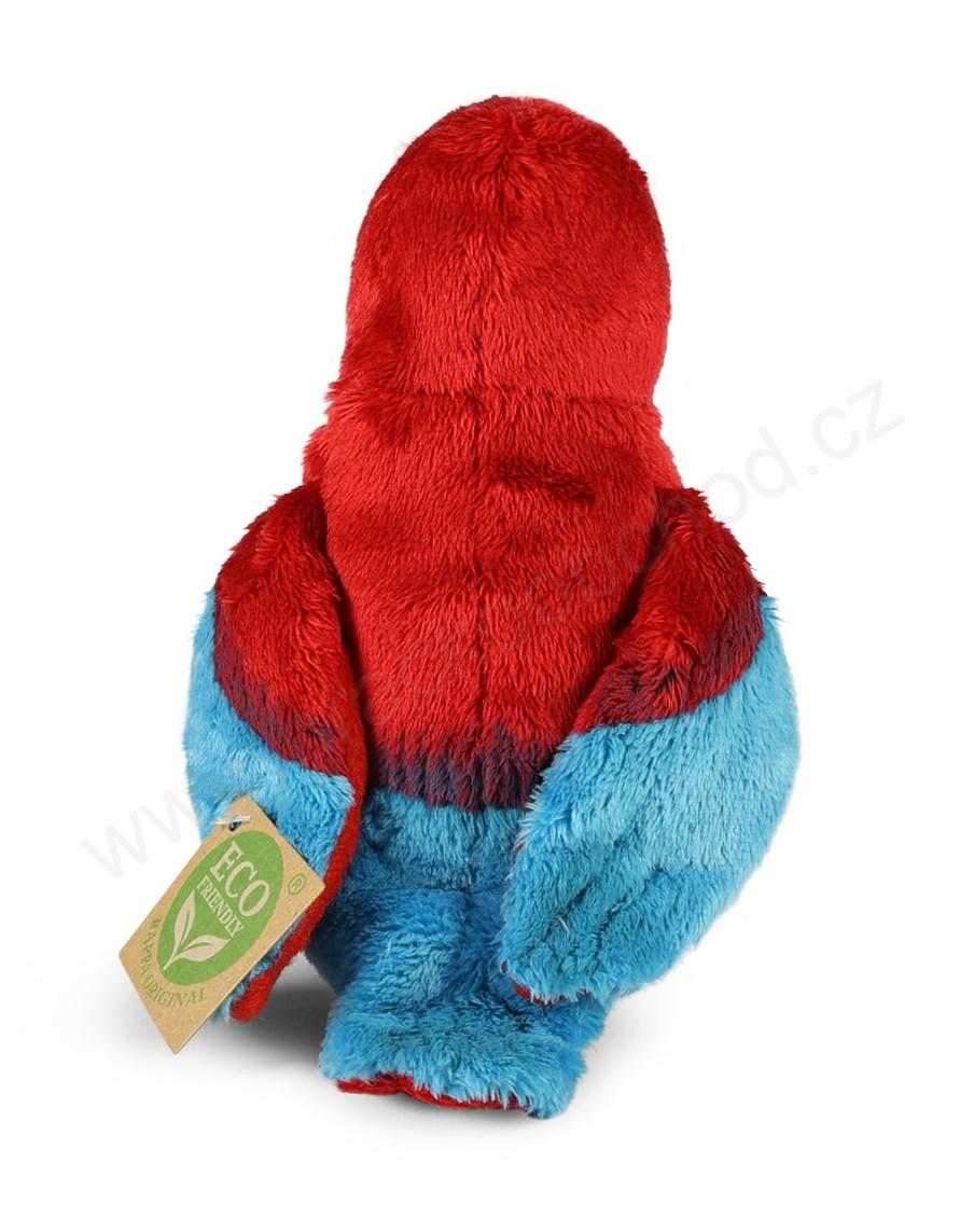 Plyšový papoušek červený 15 cm ECO-FRIENDLY