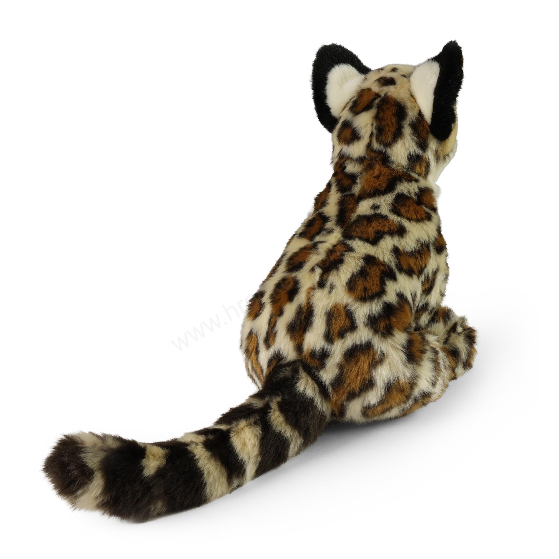 Plyšový ocelot sedící 27 cm ECO-FRIENDLY