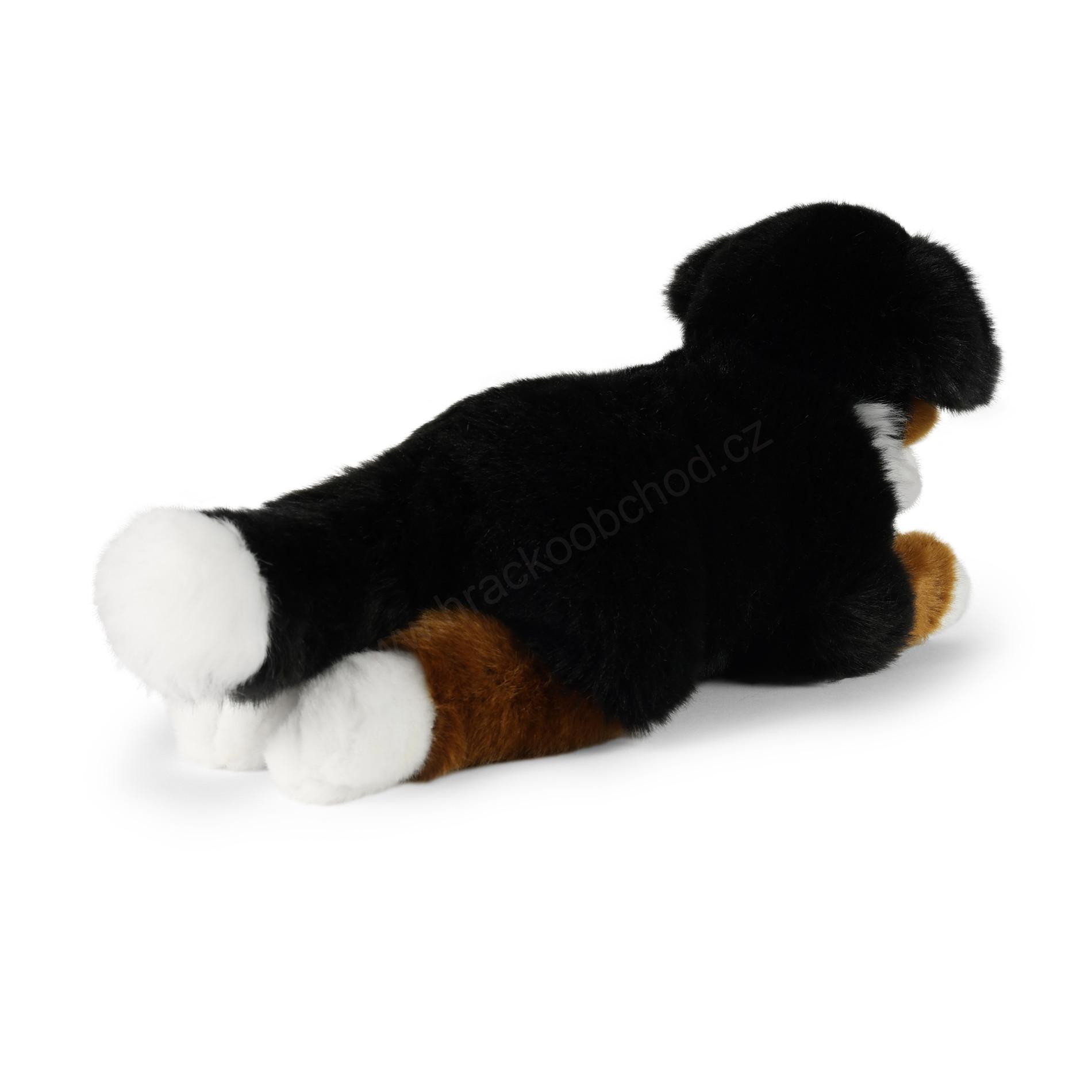 Plyšový bernský salašnický pes ležící 34 cm ECO-FRIENDLY