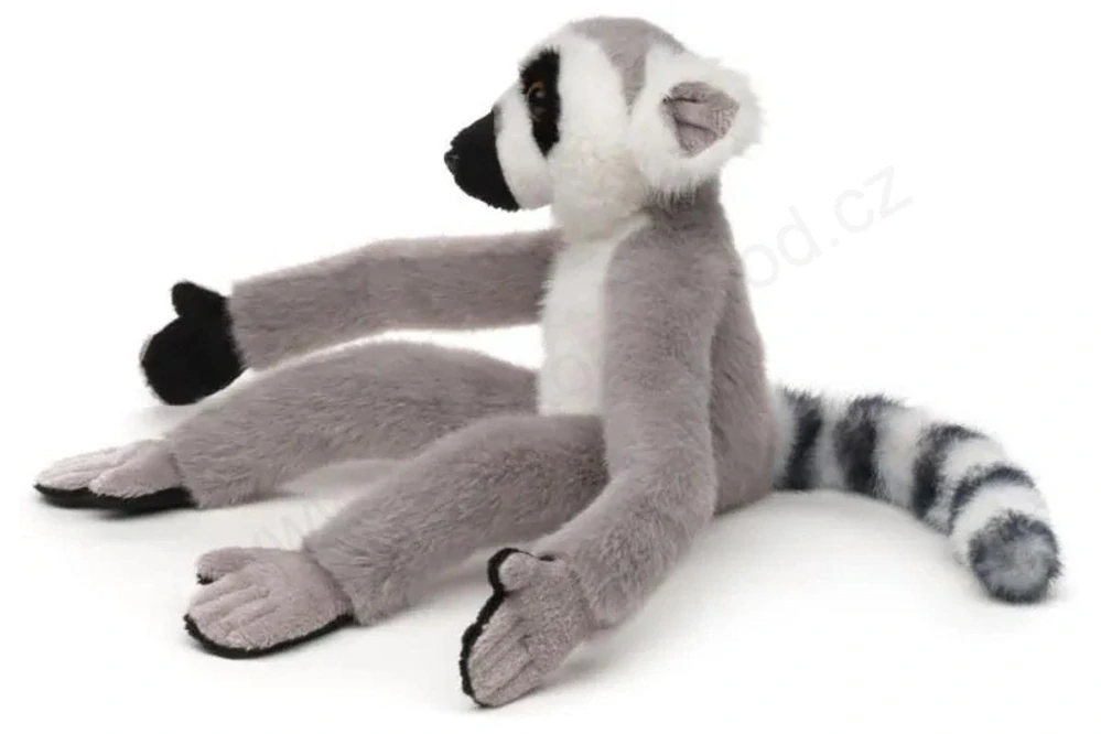 Plyšový Lemur 21 cm, suchý zip, Eco-friendly