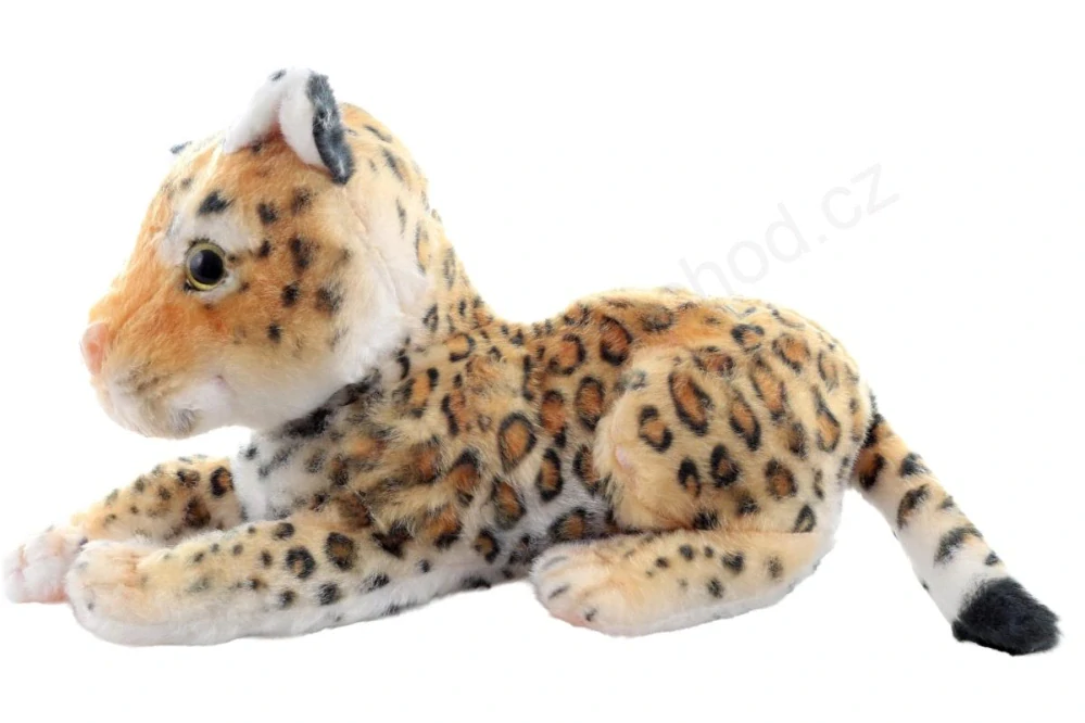 Plyšový leopard ležící, 21 cm
