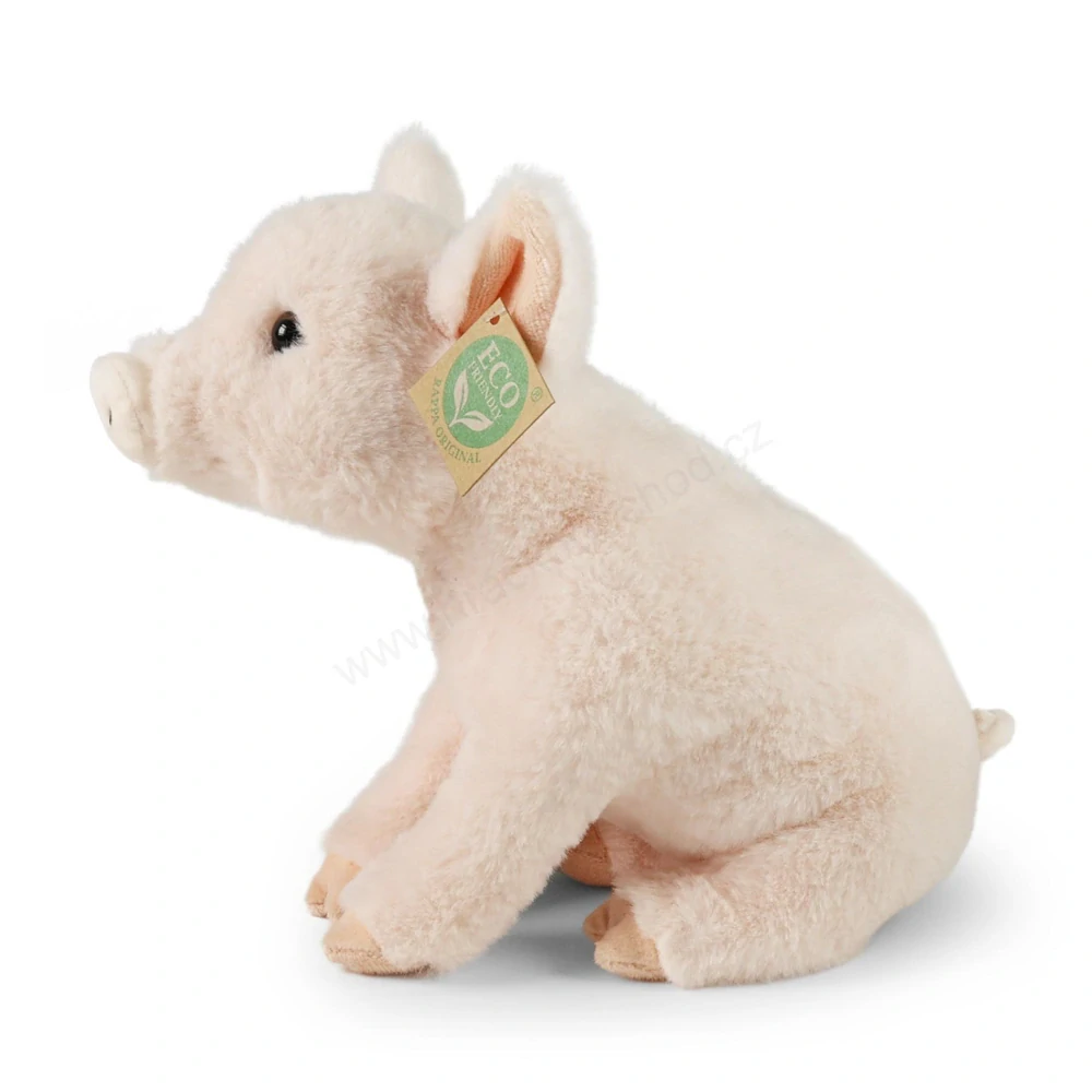 Plyšové prase sedící 28 cm ECO-FRIENDLY PLUSH WORLD