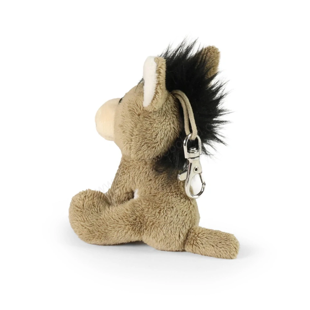 Plyšová klíčenka / přívěšek osel 9 cm ECO-FRIENDLY PLUSH WORLD