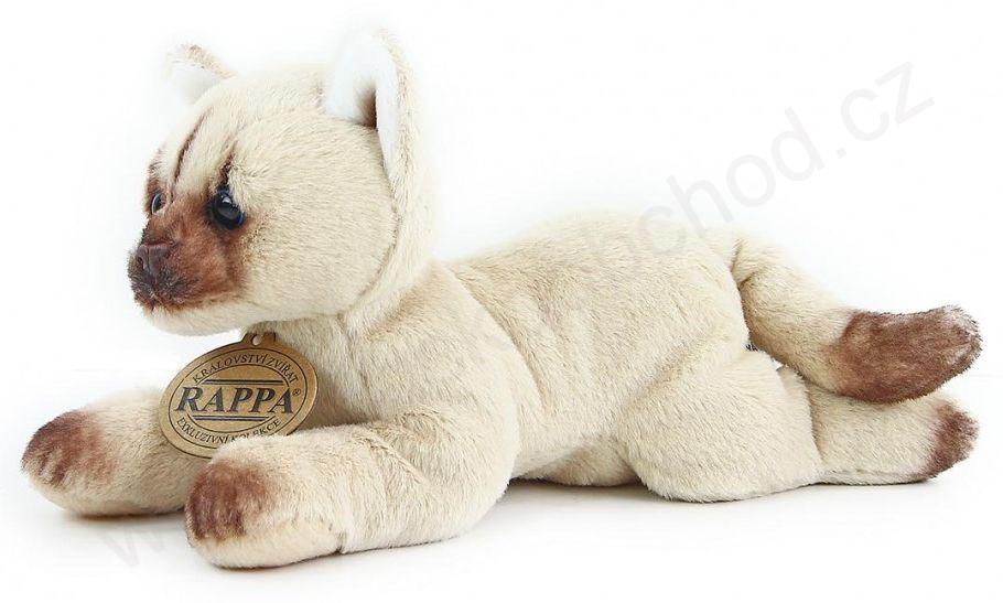 Plyšová kočka ležící, 4 druhy, 18 cm