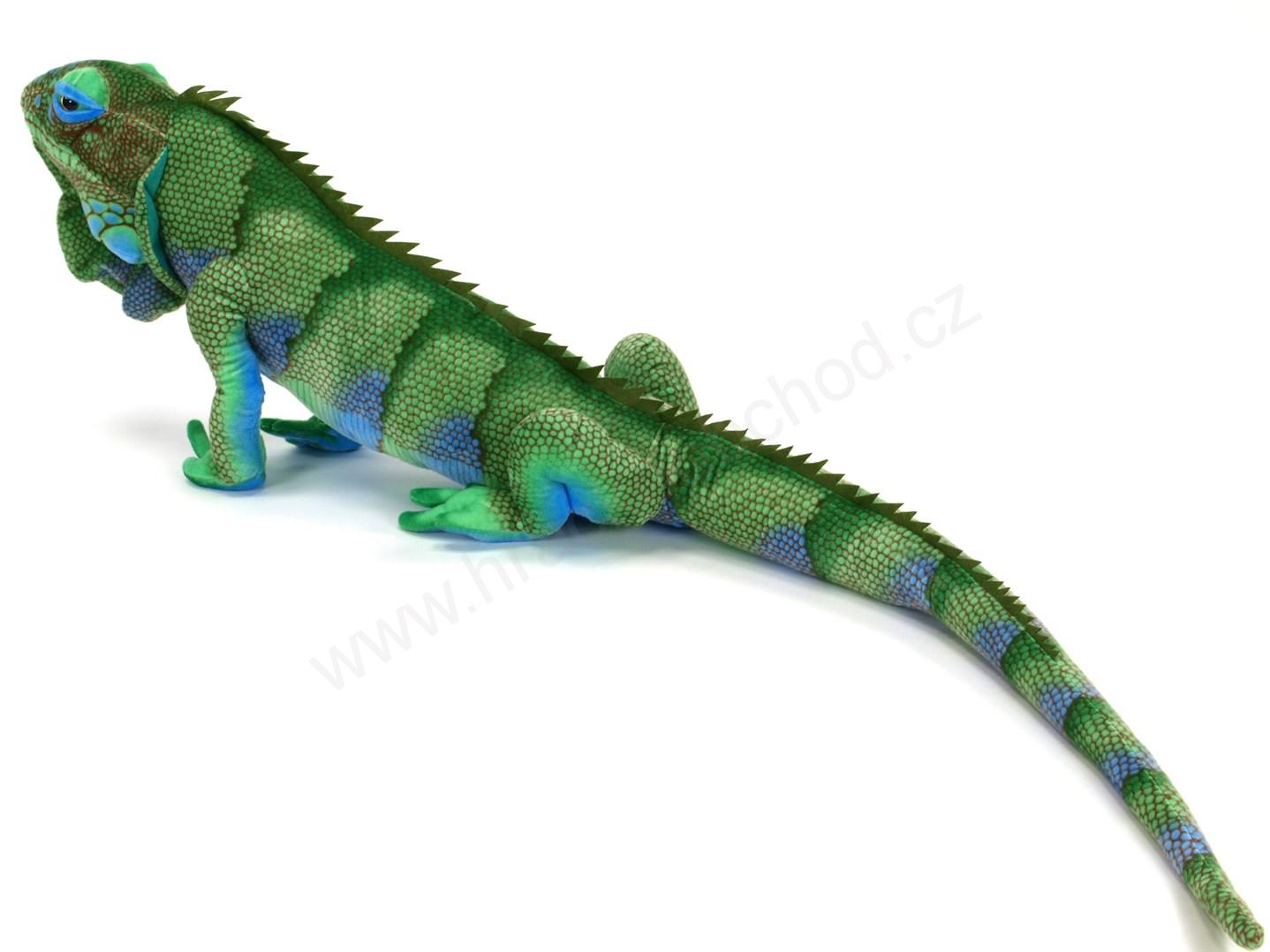 Plyšový leguán modravý 193 cm