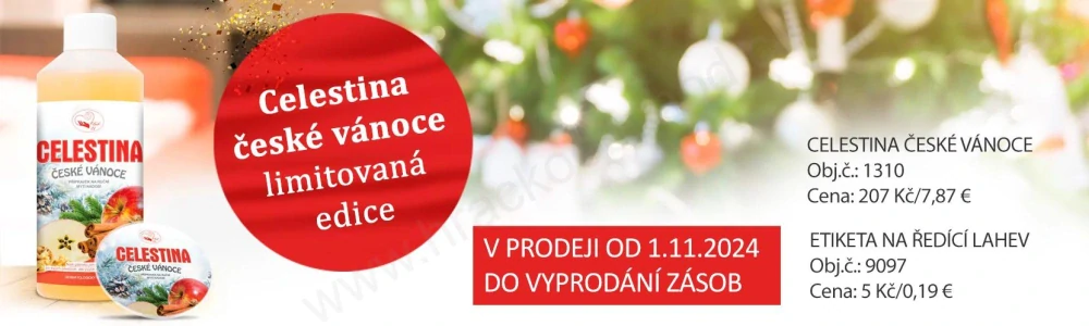 CELESTINA - přípravek na mytí nádobí - vánoční vůně