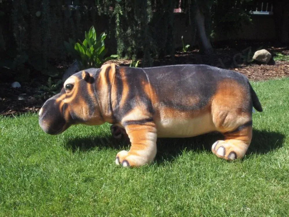 Plyšový hroch stojící 77 cm