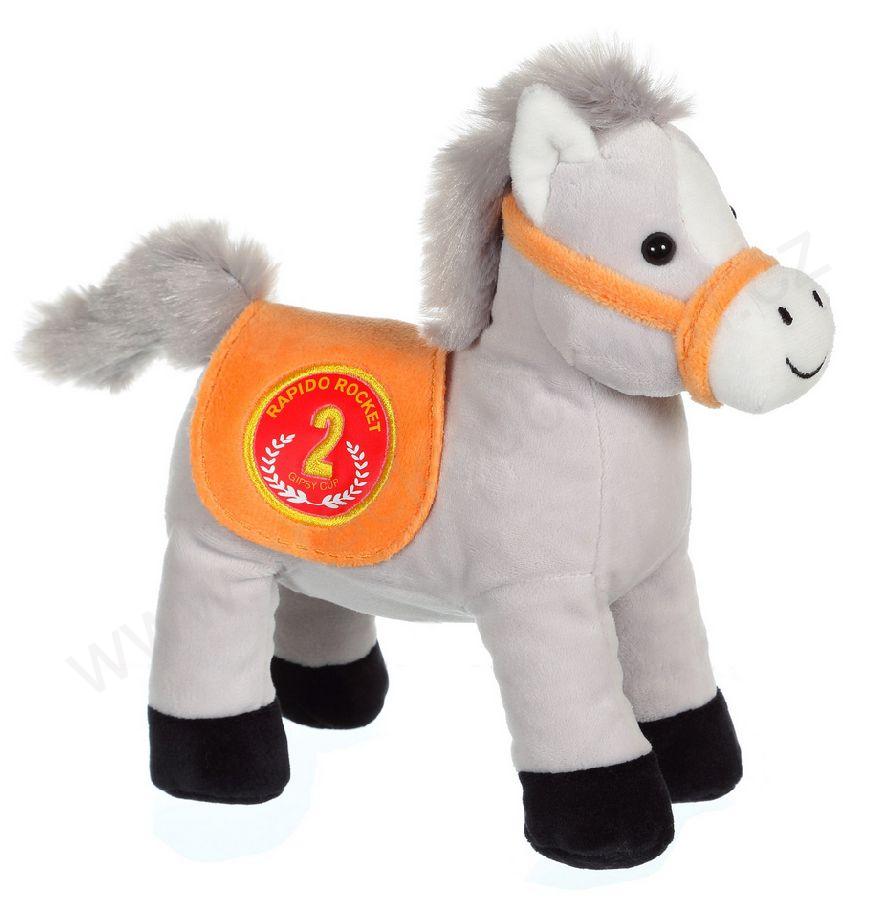 Plyšový koník zvukový 22 cm